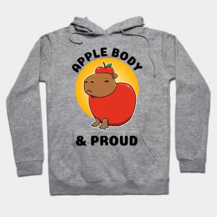 Apple body and proud Capybara Hoodie